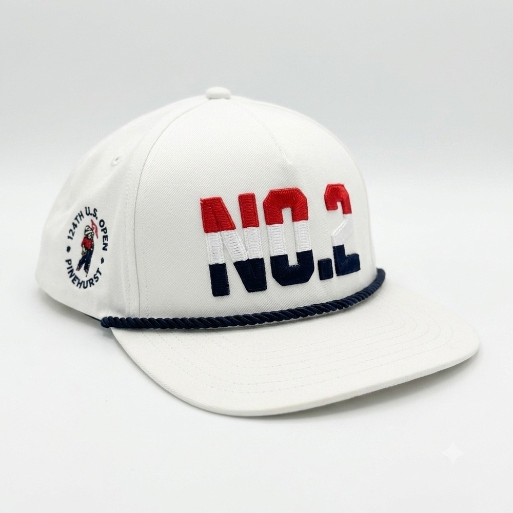 Ahead 124th US Open Pinehurst No 2 White Rope Hat Snapback Golf‎ Cap Mens 2024